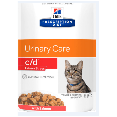 HILL'S FELINE ΦΑΚΕΛΑΚΙ C/D URINARY ΣΟΛOΜΟΣ 85GR