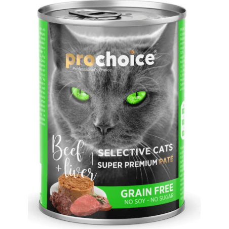 PROCHOICE CAT ADULT BEEF-LIVER 400GR