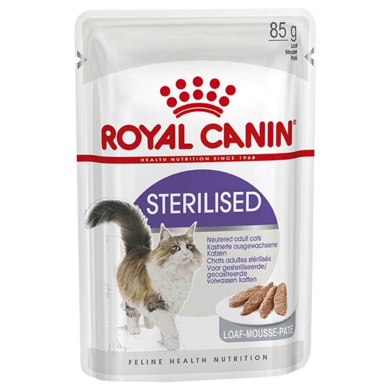ROYAL CANIN ΦΑΚΕΛΑΚΙ CAT STERILIZED IN LOAF 85GR