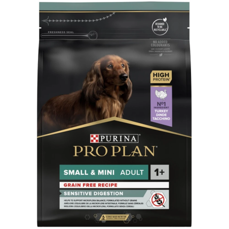 PROPLAN DOG ADULT GRAIN FREE SM-MINI SENS.DIG.ΓΑΛΟΠ. 2.5K