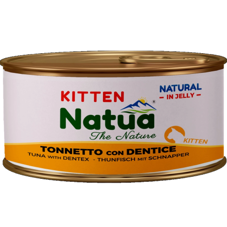 NATUA ΚΟΝΣ.ΓΑΤΑΣ KITTEN ΤΟΝΟΣ ΜΕ ΣΥΝΑΓΡΙΔΑ ΣΕ ΖΕΛΕ 85GR