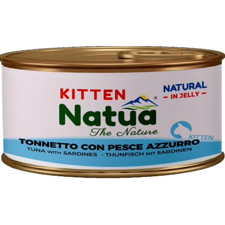 NATUA ΚΟΝΣ.ΓΑΤΑΣ KITTEN ΤΟΝΟΣ ΜΕ ΣΑΡΔΕΛΑ ΣΕ ΖΕΛΕ 85GR