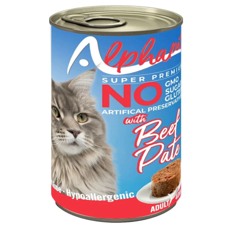 ALPHAPET CAT ADULT ΠΑΤΕ ΜΟΣΧΑΡΙ 400GR