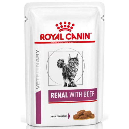 ROYAL CANIN ΦΑΚΕΛΑΚΙ CAT RENAL BEEF 85GR