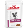 ROYAL CANIN ΦΑΚΕΛΑΚΙ CAT RENAL BEEF 85GR