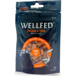 ΛΙΧΟΥΔΙΑ ΓΑΤΑΣ WELLFED MINI BITES ΤΟΝΟΣ ΜΕ ΚΟΤΟΠΟΥΛΟ 50GR