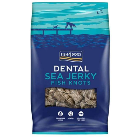 FISH4DOGS SEA JERKY FISH KNOTS/BONE 100GR