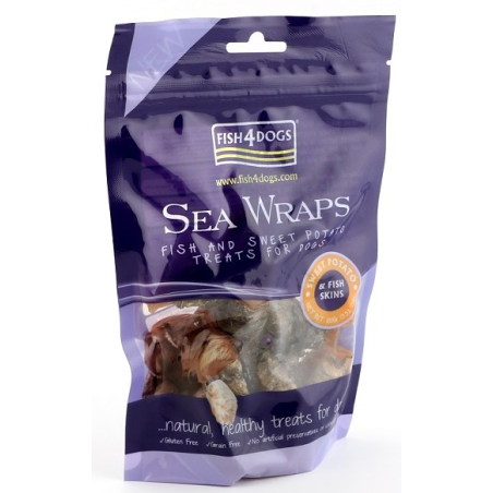 FISH4DOGS SEA WRAPS SWEET POTATO 100GR