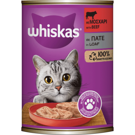 WHISKAS ΚΟΝΣ. ΓΑΤΑΣ ΜΟΣΧΑΡΙ 400GR