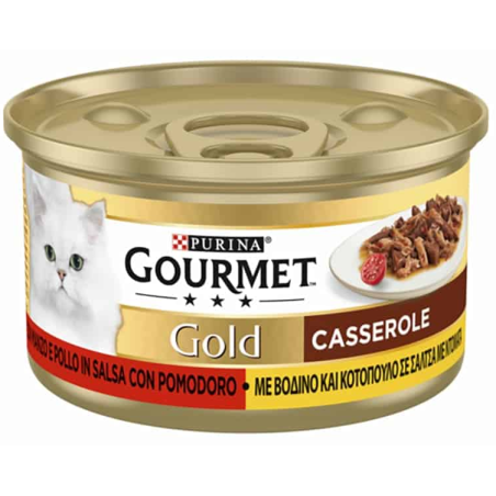 GOURMET GOLD CASSEROLE ΒΟΔΙΝΟ-ΚΟΤ-ΝΤΟΜ. 85GR