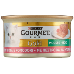 GOURMET GOLD ΠΕΣΤΡΟΦΑ-ΝΤΟΜΑΤΑ ΜΟΥΣ 85GR