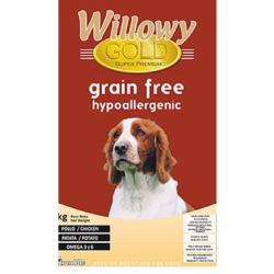 WILLOWY DOG GOLD GRAIN FREE HYPOALLERGENIC