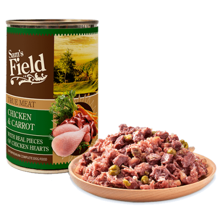 SAM'S FIELD DOG TRUE CHICKEN-MEAT-CARROT 400GR