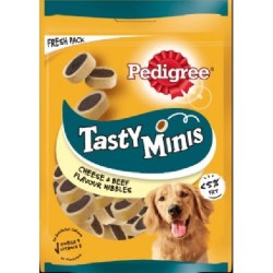 PEDIGREE TASTY MINIS ΤΥΡΙ & ΜΟΣΧΑΡΙ 140GR