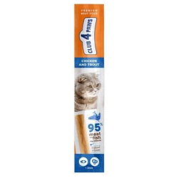 CLUB4PAWS CAT STICK CHICKEN-TROUT 5GR