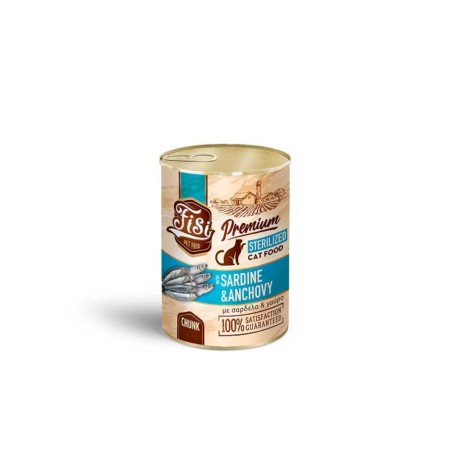 FISI CAT ADULT STER. ΣΕ ΣΑΛΤΣΑ ΣΑΡΔΕΛΑ ΜΕ ΓΑΥΡΟ 400GR