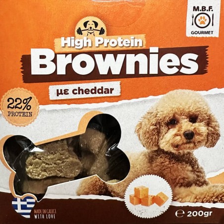 ΜΠΙΣΚΟΤΑ BROWNIES HIGH PROT.CHEDDAR MBF 200GR