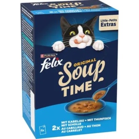 FELIX SOUP ORIG.ΦΑΚΕΛΑΚΙ FISH SEL. 6X48gr