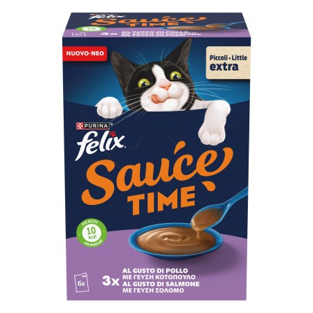 FELIX SAUSE TIME ΦΑΚΕΛΑΚΙ CHICHEN SALMON 6Χ40g