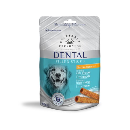 CELEBRATE DENTAL FILLED STICKS CHICKEN CRANB. 150GR