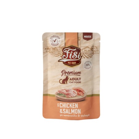 FISI CAT ADULT ΦΑΚ. ΜΟΥΣ ΚΟΤ. ΜΕ ΣΟΛΩΜΟ 80GR