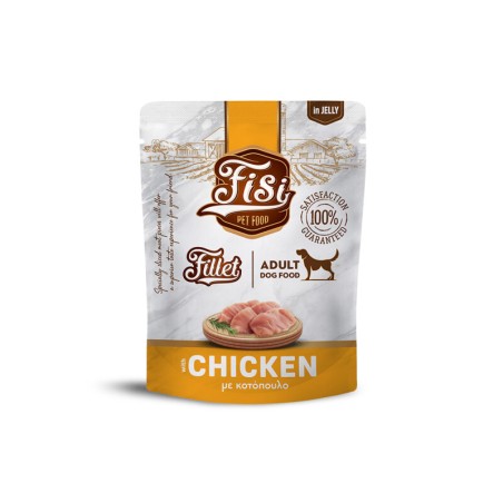 FISI DOG ADULT ΦΑΚ. FILLET ΚΟΤ.ΣΕ ΖΕΛΕ 500GR