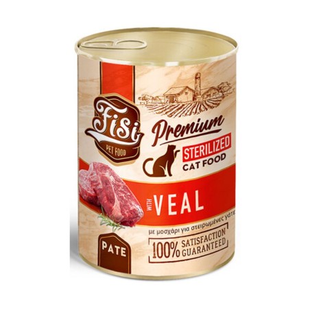 FISI CAT STERILIZED ΠΑΤΕ ΜΟΣΧΑΡΙ 400GR