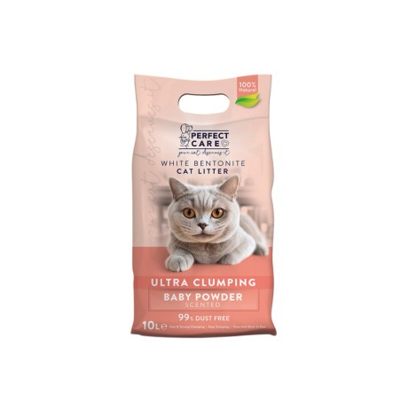 PERFECT CARE ΑΜΜΟΣ CAT LITTER BABY POWDER 10L