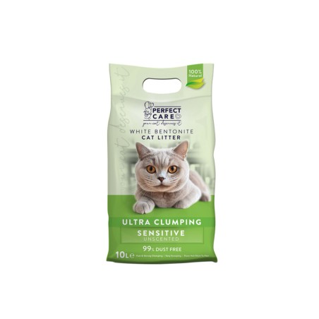 PERFECT CARE ΑΜΜΟΣ CAT LITTER SENSITIVE UNSCENTED 10L